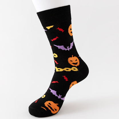 Chaussettes d'Halloween taille plus avec éléments d'horreur