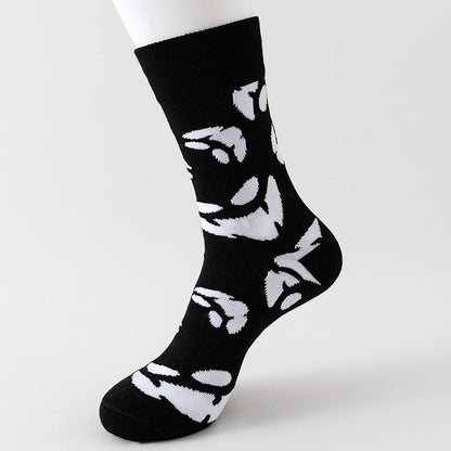 Chaussettes d'Halloween taille plus avec éléments d'horreur