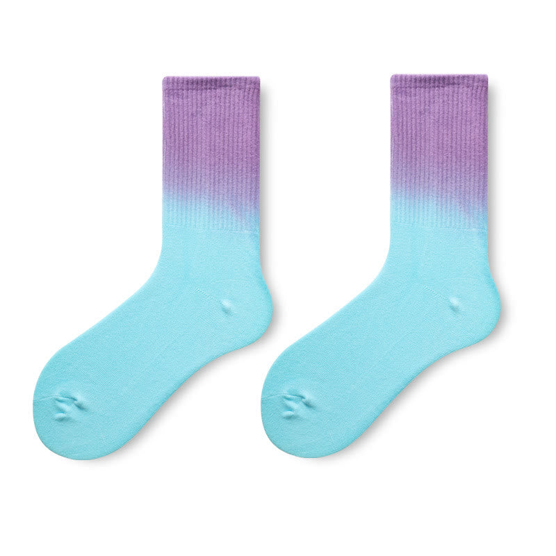 Chaussettes tie-dye grande taille (5 paires)