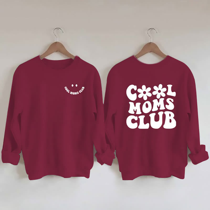 Sweat-shirt imprimé Cool Moms grande taille - Vin - 3XL - image 4