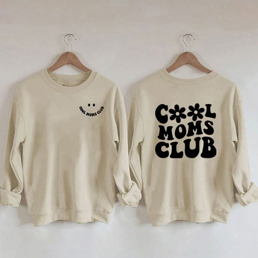 Sweat-shirt imprimé Cool Moms grande taille