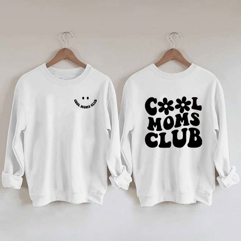Sweat-shirt imprimé Cool Moms grande taille - Blanc - 3XL - image 3