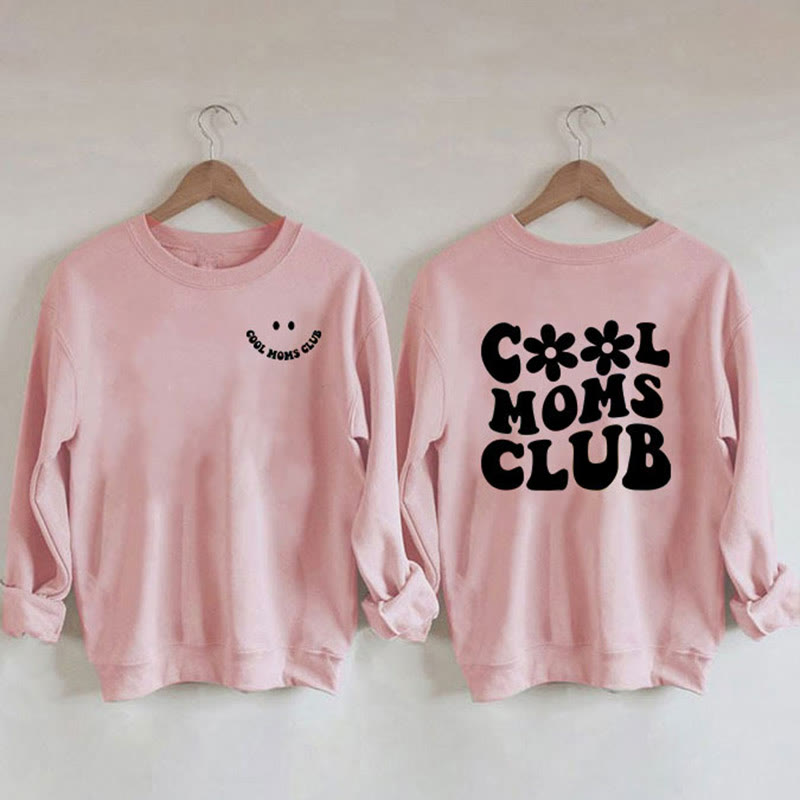 Sweat-shirt imprimé Cool Moms grande taille - Rose - 3XL - image 1