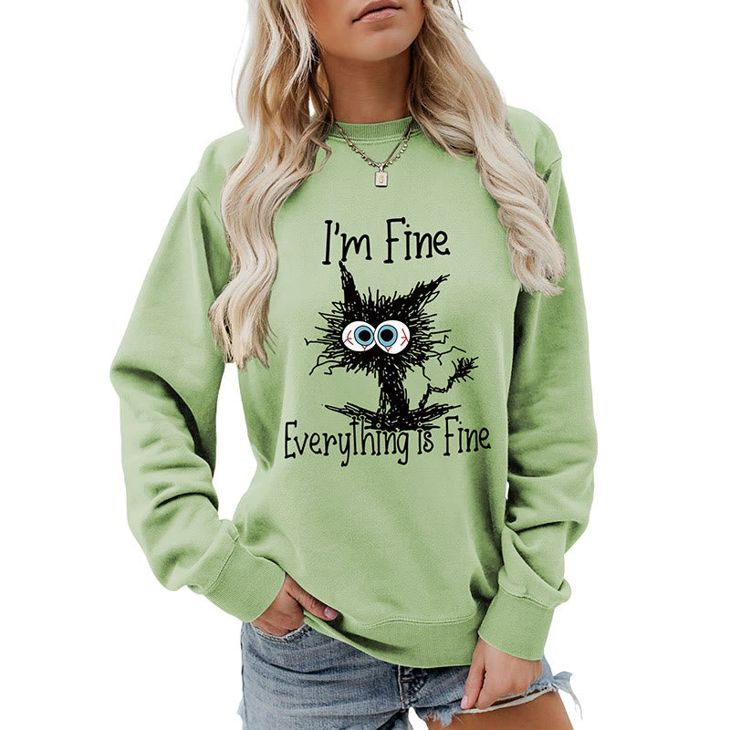 Sweat-shirt chat en colère grande taille - image 15
