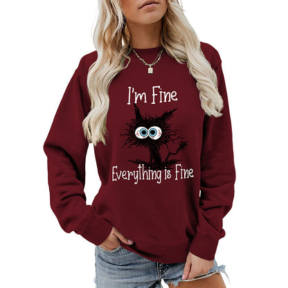 Sweat-shirt chat noir grande taille - image 17