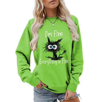 Sweat-shirt chat noir grande taille - image 13