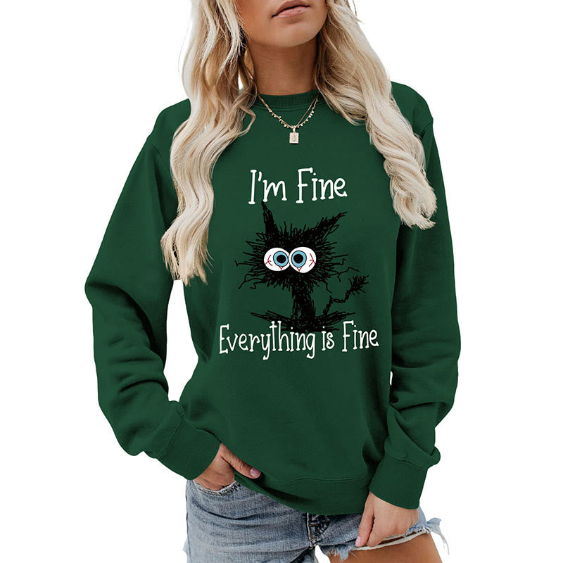 Sweat-shirt chat noir grande taille - image 14