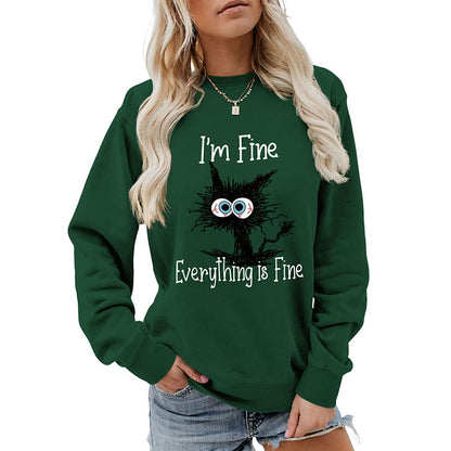 Sweat-shirt chat noir grande taille - image 14