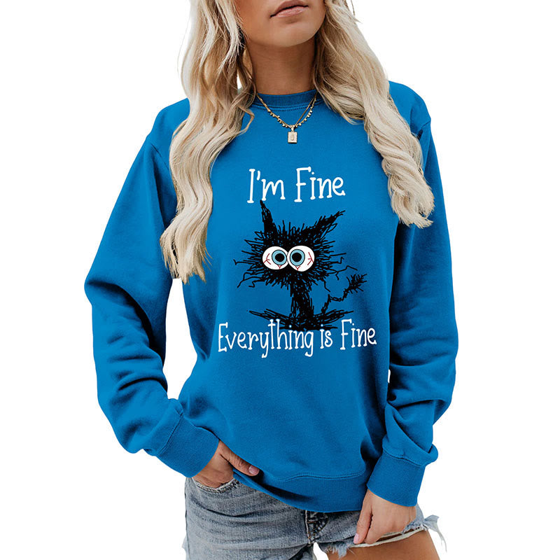 Sweat-shirt chat noir grande taille - image 17