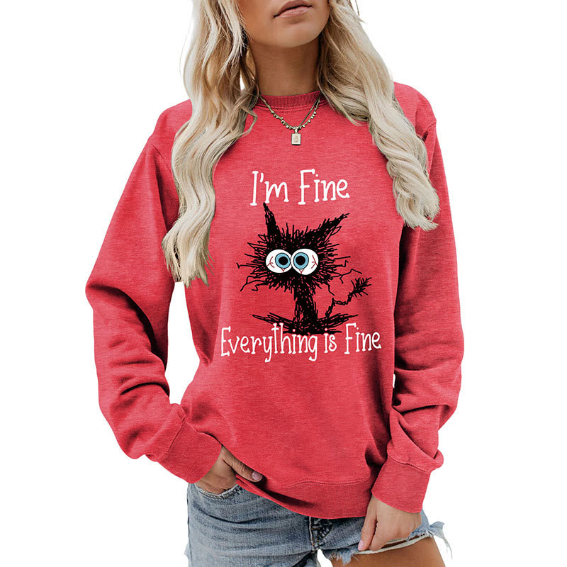 Sweat-shirt chat noir grande taille - image 19