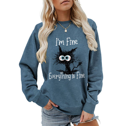 Sweat-shirt chat noir grande taille - image 19