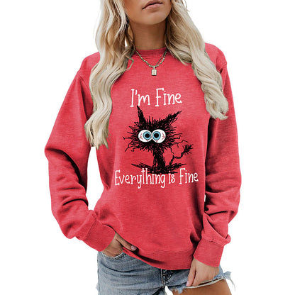 Sweat-shirt chat noir grande taille - image 20