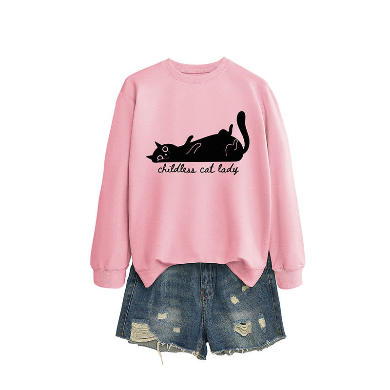 Sweat-shirt chat mignon grande taille - Jaune - 2XL - image 8