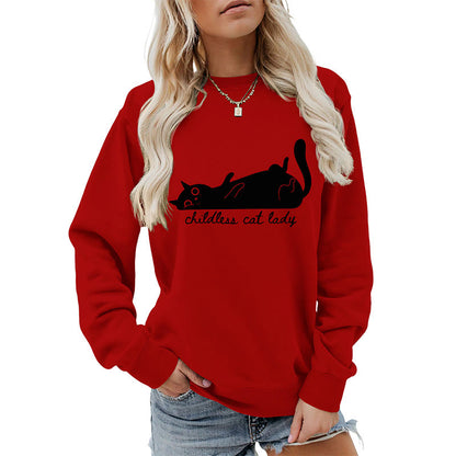 Sweat-shirt chat mignon grande taille - image 17