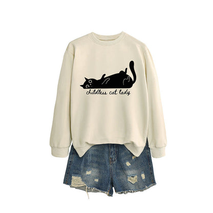 Sweat-shirt chat mignon grande taille - Abricot - 2XL - image 5