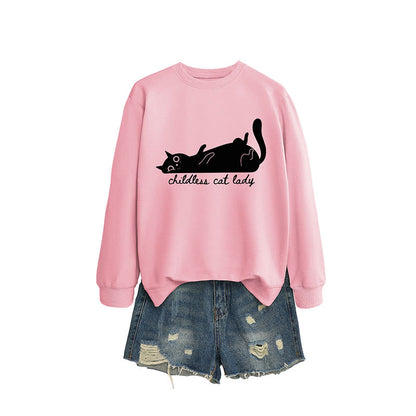 Sweat-shirt chat mignon grande taille - Jaune - 2XL - image 7
