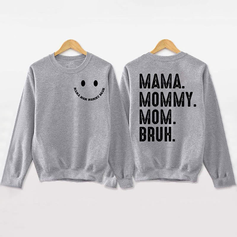 Sweat-shirt imprimé maman grande taille - Gris - 3XL - image 1