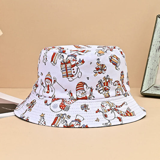 Chapeau bob bonhomme de neige de ski grande taille - Blanc - Taille unique - image 1