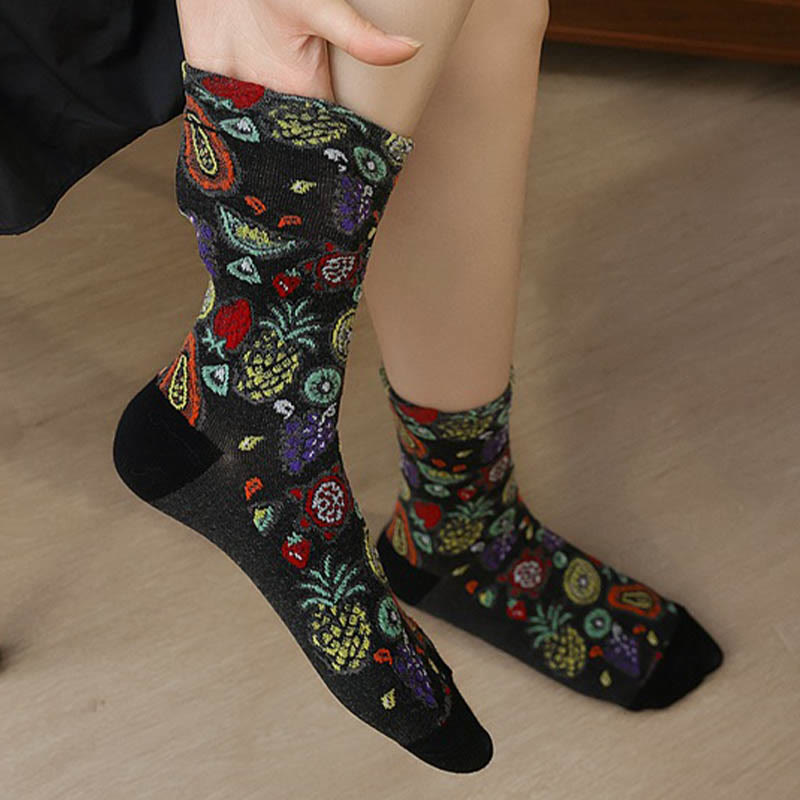 Chaussettes à imprimé fruit (5 paires) - image 2