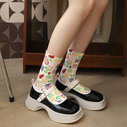 Chaussettes à imprimé fruit (5 paires) - image 6
