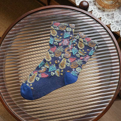 Chaussettes à imprimé fruit (5 paires) - Bleu marine - EU36-40 (US3-7) - image 7
