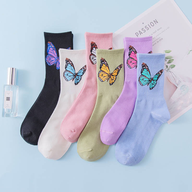 Chaussettes papillon (6 paires) - Multicolore - EU36-40 (US3-7) - image 6