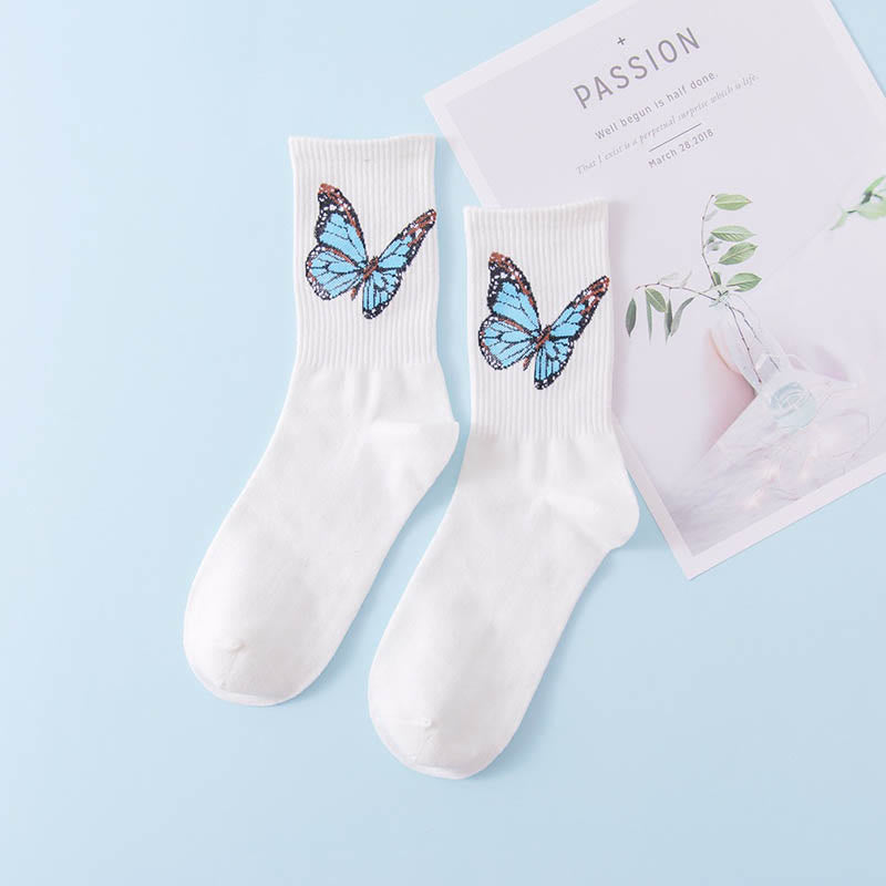 Chaussettes papillon (6 paires) - Blanc - EU36-40 (US3-7) - image 8
