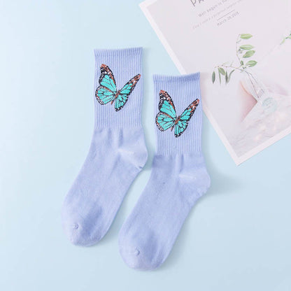 Chaussettes papillon (6 paires) - Bleu - EU36-40 (US3-7) - image 8