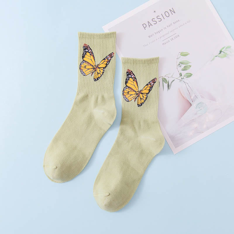Chaussettes papillon (6 paires) - Vert - EU36-40 (US3-7) - image 11