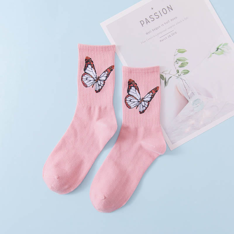 Chaussettes papillon (6 paires) - Rose - EU36-40 (US3-7) - image 10