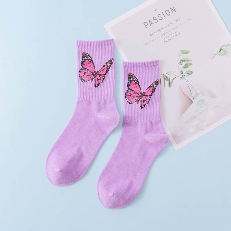 Chaussettes papillon (6 paires) - Violet - EU36-40 (US3-7) - image 11