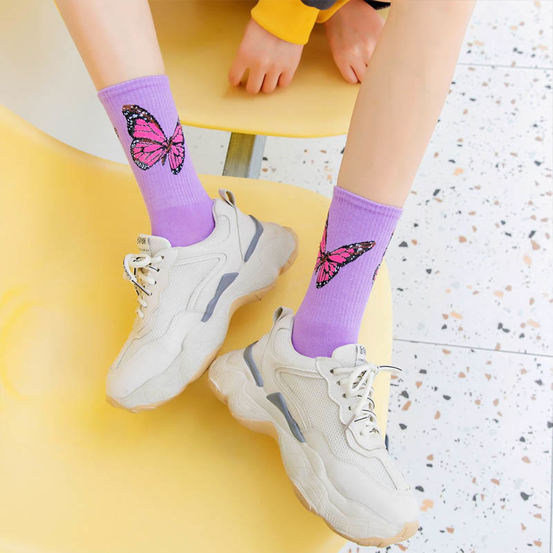 Chaussettes papillon (6 paires) - image 5