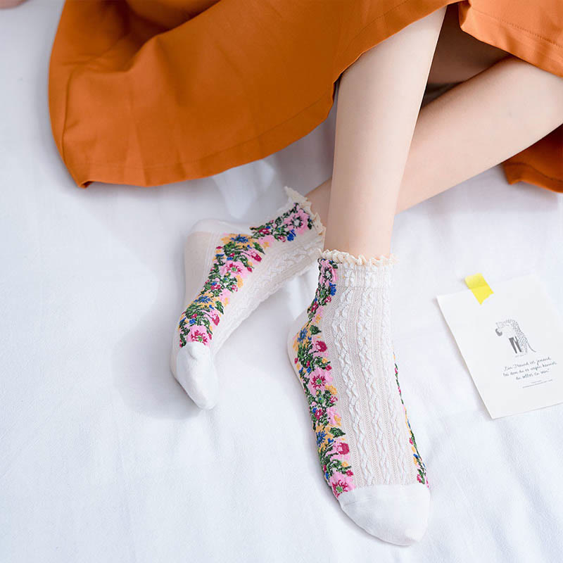 Chaussettes vintage en dentelle (5 paires) - image 4