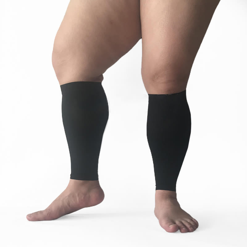 Chaussettes de compression sans pieds grande taille unisexes - image 12