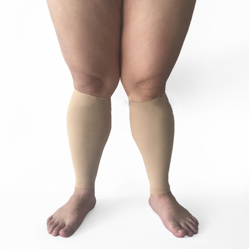 Chaussettes de compression sans pieds grande taille unisexes - Peau - 7XL - image 4
