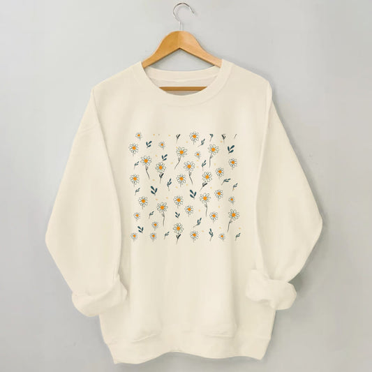 Sweat-shirt Daisy grande taille - Abricot - 3XL - image 0