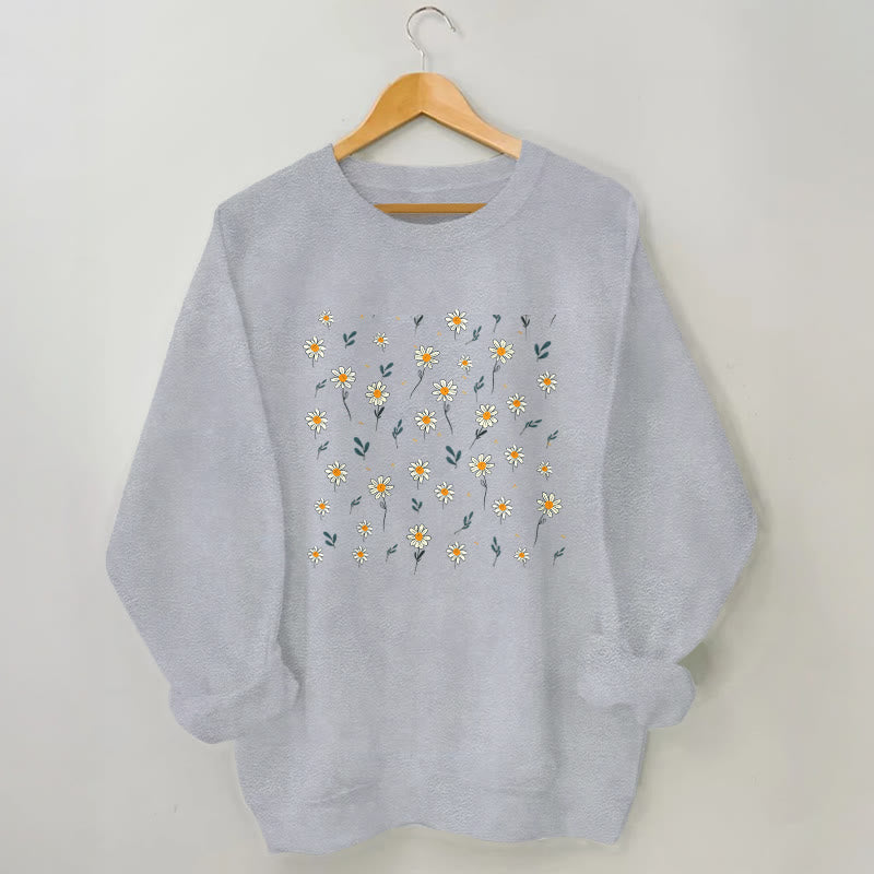 Sweat-shirt Daisy grande taille - Gris - 3XL - image 1