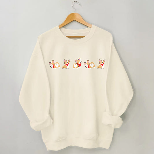 Sweat-shirt Corgi grande taille - Abricot - 3XL - image 0