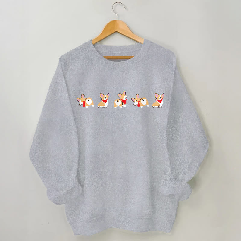 Sweat-shirt Corgi grande taille - Gris - 3XL - image 1
