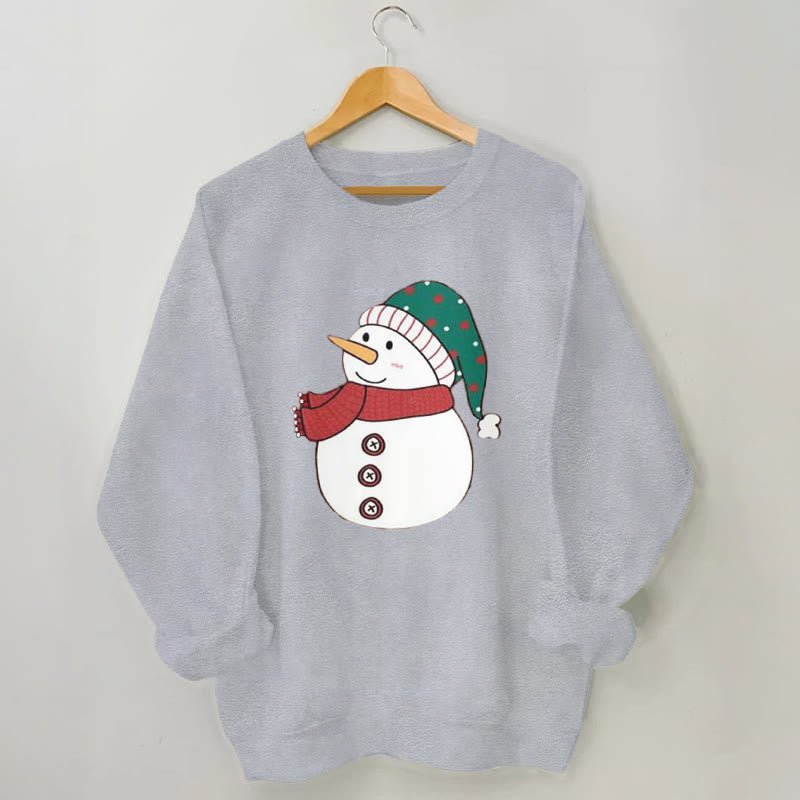 Sweat-shirt bonhomme de neige grande taille