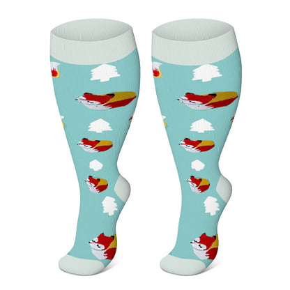 Chaussettes de compression Plusock Grande Taille Pingouin Renard 2XL- 7XL - image 7