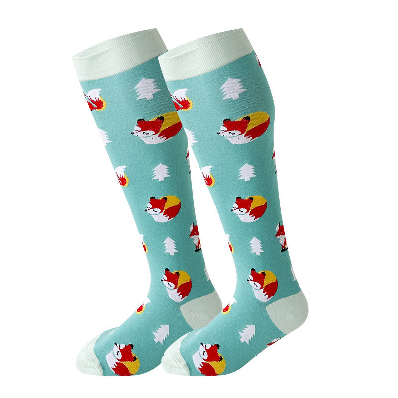 Chaussettes de compression Plusock Grande Taille Pingouin Renard 2XL- 7XL - Renard - 7XL - image 3