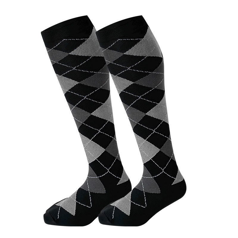 Chaussettes de compression à motif losange grandes tailles 2XL à 7XL - Rhombe - 7XL - image 3