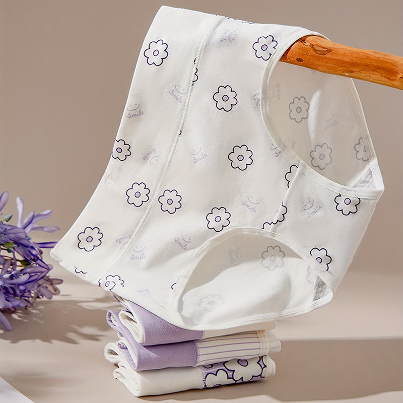 Culottes grande taille à motif smiley (lot de 4) - image 1