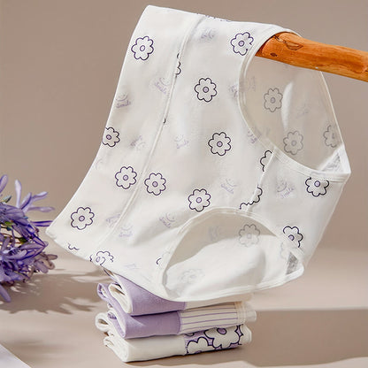 Culottes grande taille à motif smiley (lot de 4) - image 1