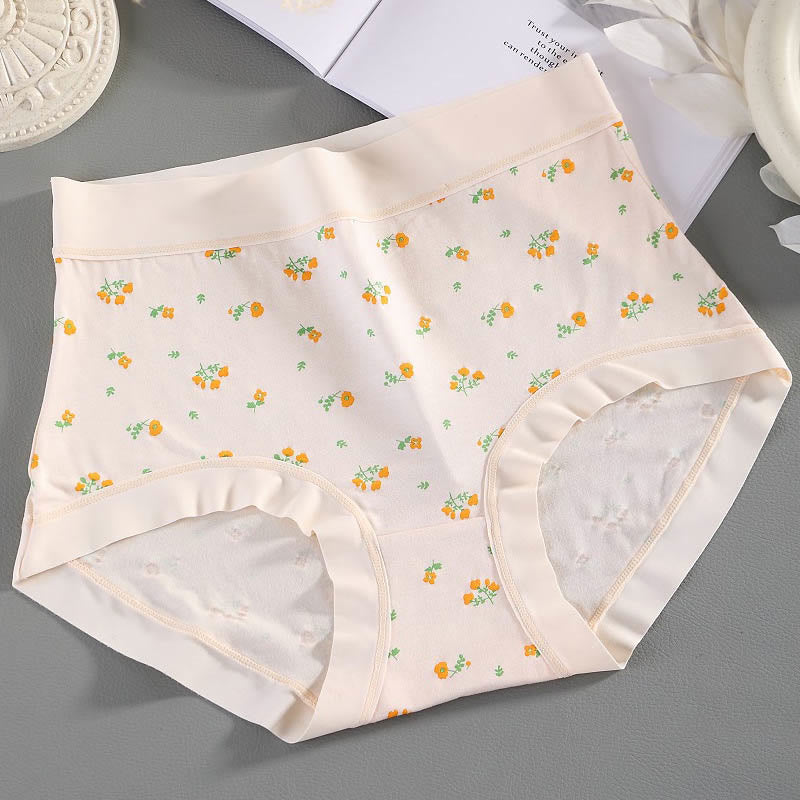 Culottes à fleurs élégantes (paquets de 4) - Abricot - 3XL - image 8