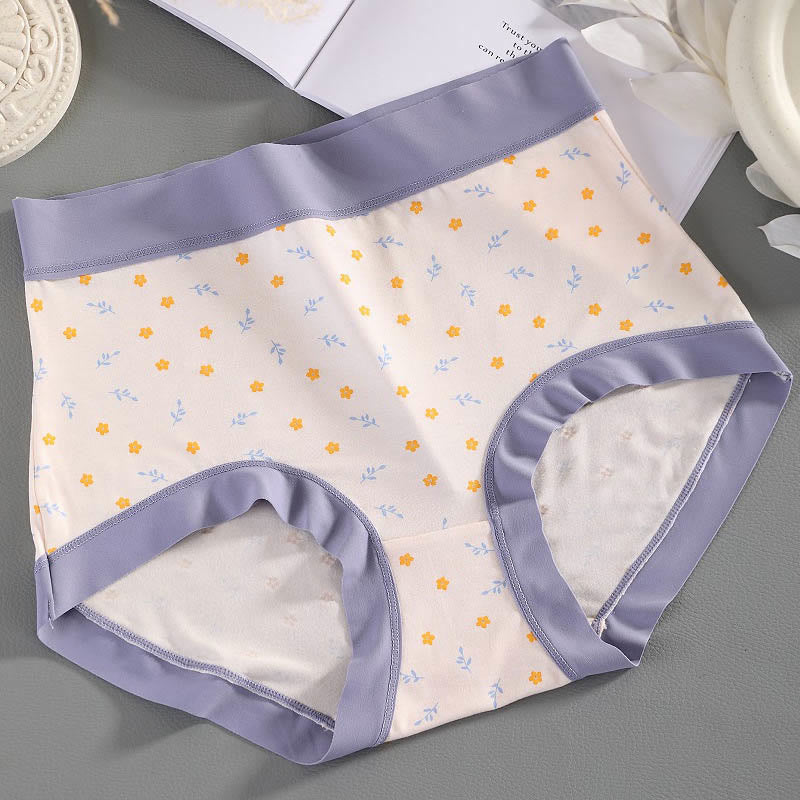 Culottes à fleurs élégantes (paquets de 4) - Violet clair - 3XL - image 6