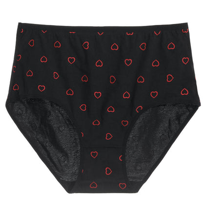 Culottes Red Heart (paquets de 3) - Noir - 5XL - image 1