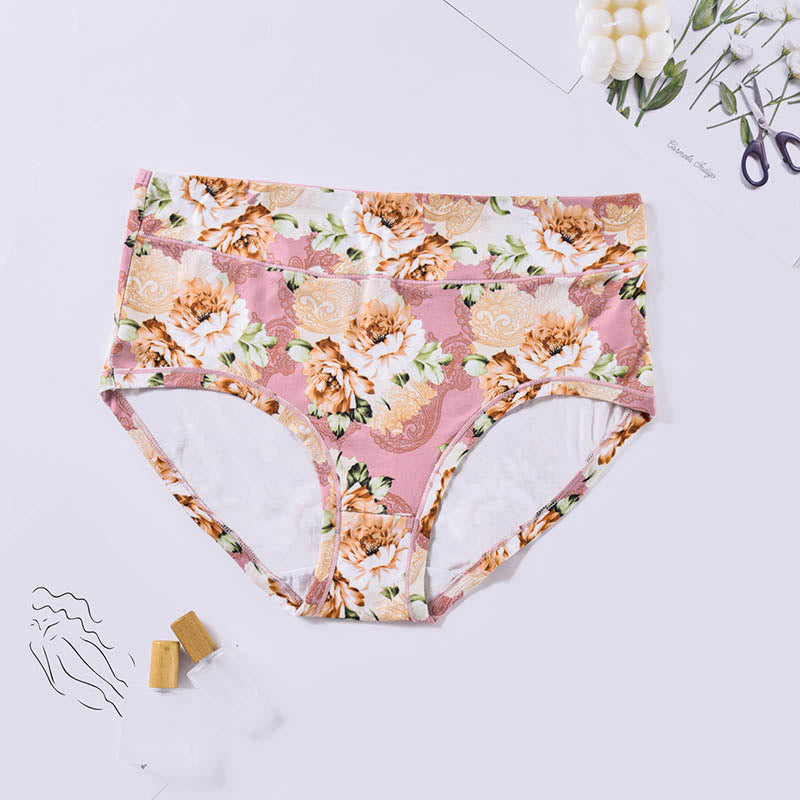 Culottes à fleurs douces (paquets de 4) - Rose - 4XL - image 7