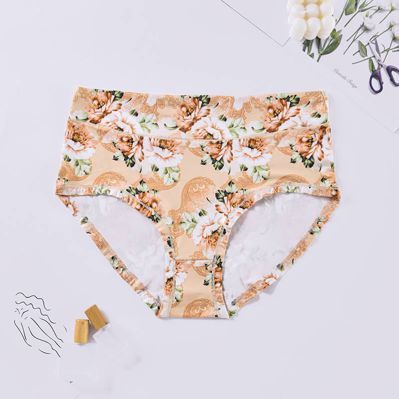 Culottes à fleurs douces (paquets de 4) - Abricot - 4XL - image 5